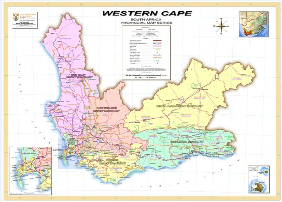 Full Set Of South Africa Provincial Maps via Digital Download