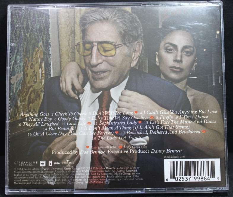 Tony Bennett and Lady Gaga Cheek to Cheek CD