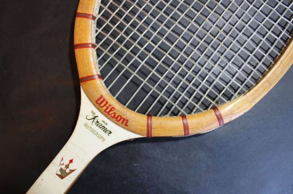 Vintage Wilson Wooden Frame Tennis Raquet