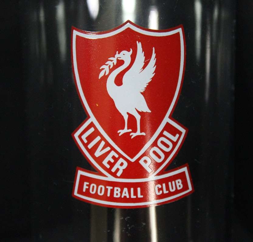Set of Four Liverpool Football Club Tall Glasses.