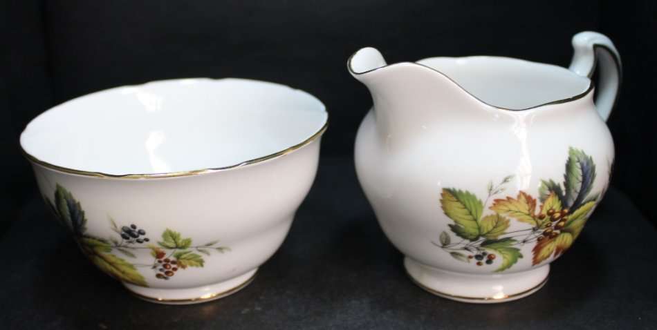Ridgway Potteries Royal Vale Bone China Milk Jug and Sugar Basin