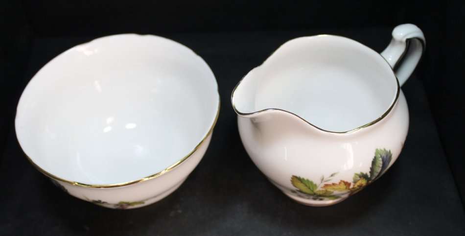 Ridgway Potteries Royal Vale Bone China Milk Jug and Sugar Basin