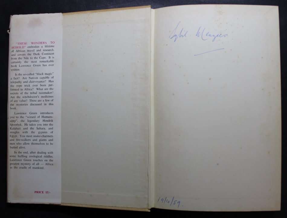 These Wonders To Behold by Lawrence G Green