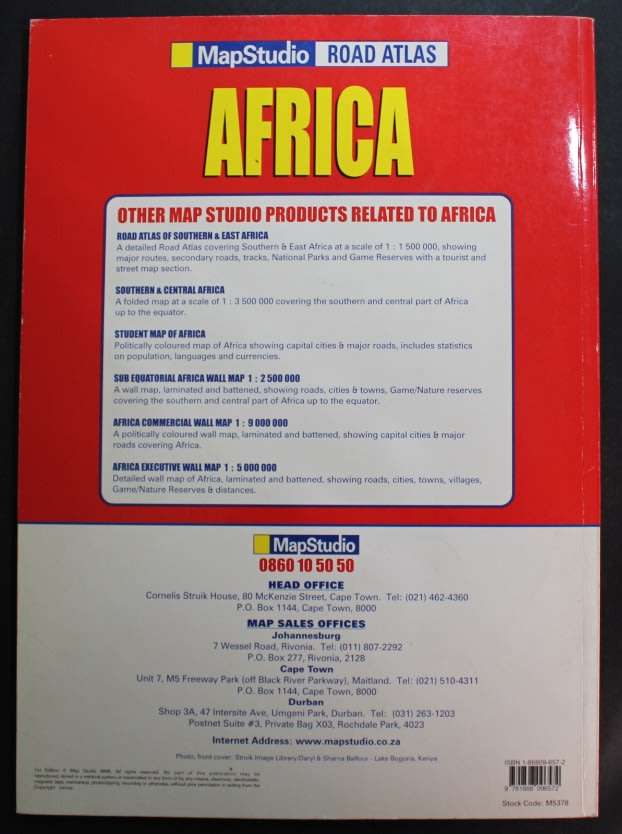 Map Studio Road Atlas Africa First Edition 2000