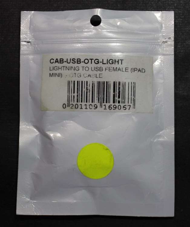 Apple Ipad Mini OTG Lightning to USB Cable