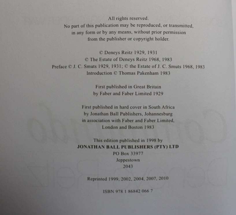 Commando by Deneys Reitz, Softcover Book