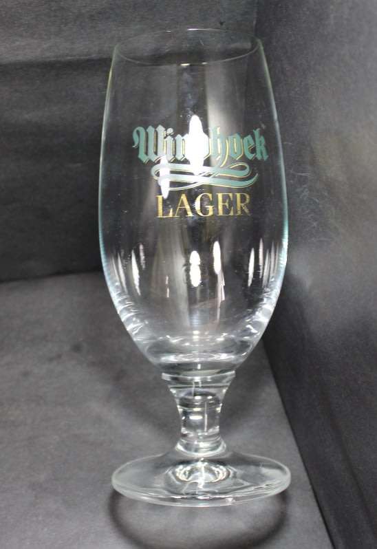 Windhoek Lager Beer Glass with Stem.