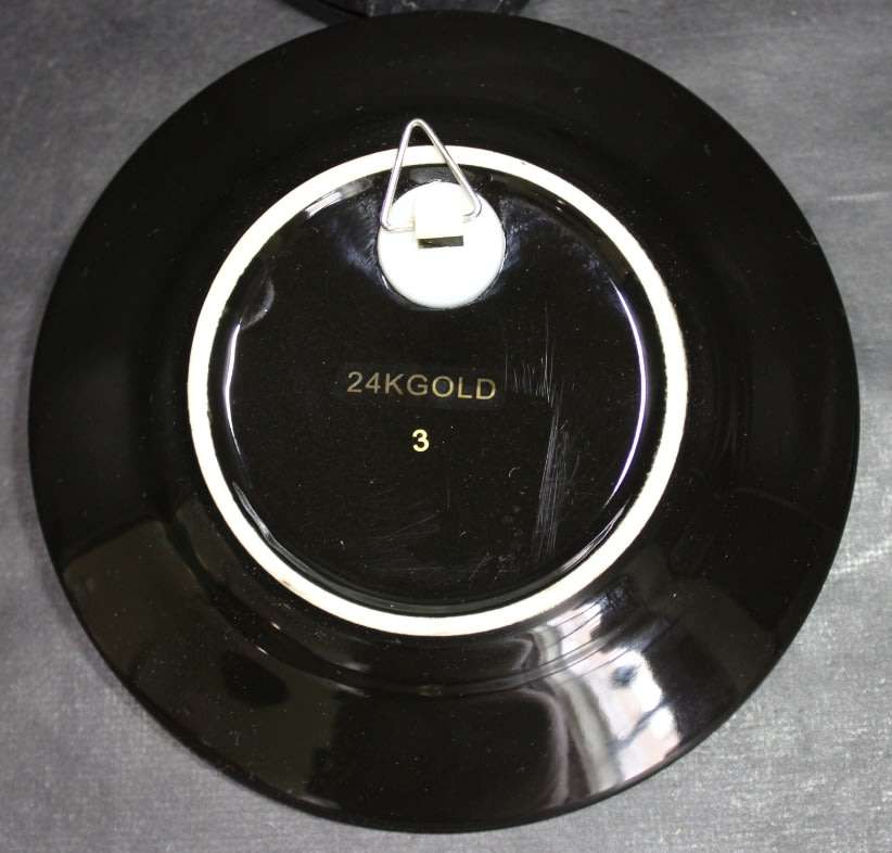 Sheik Zayed Grand Mosque Abu Dhabi 24k Gold Edging Display Plate