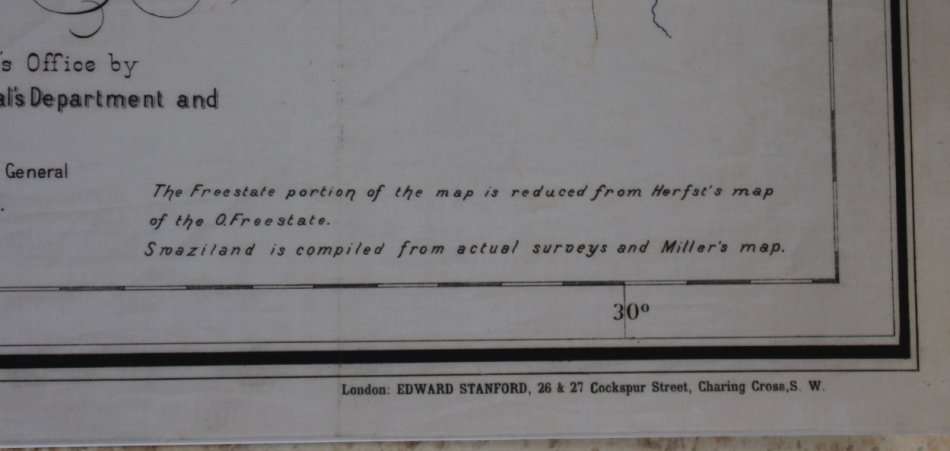 Jeppes Map Of The Transvaal 1899, Reproduction Print Wall Map Central Tvl