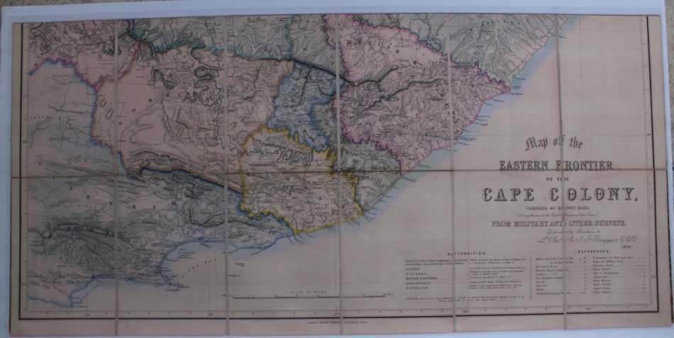 Map of the Eastern Frontier of the Cape Colony 1856, Reproduction Print