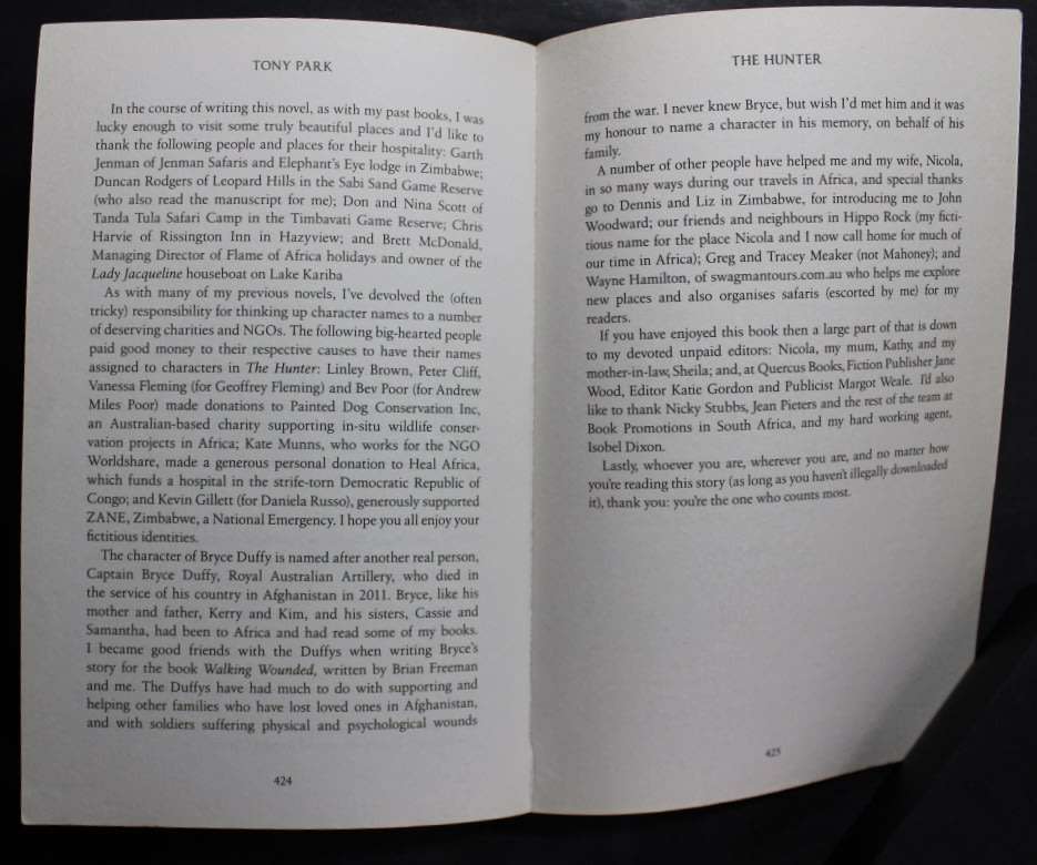 The Hunter by Tony Park, Softcover Book