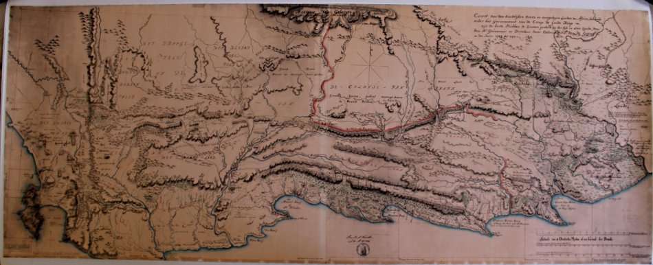Caap De Goede Hoop Oostelijken Oever 1785 - 1794 Reproduction Print Map