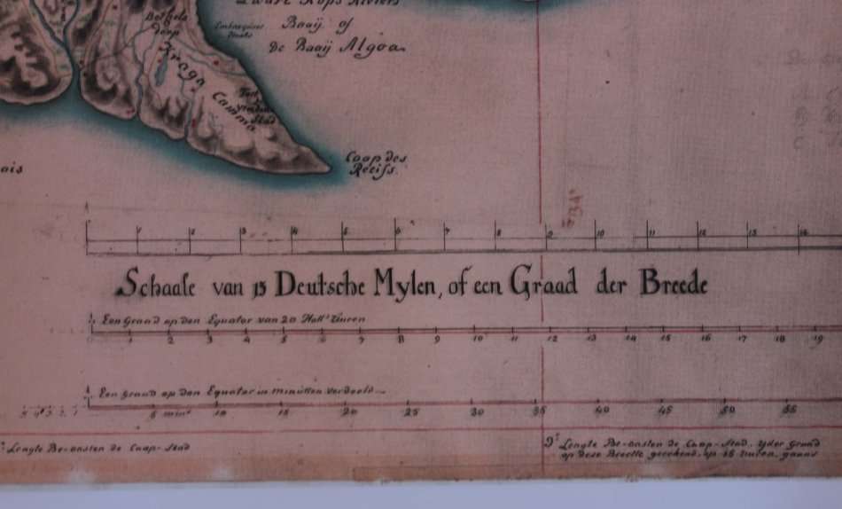 Caap De Goede Hoop Oostelijken Oever 1785 - 1794 Reproduction Print Map