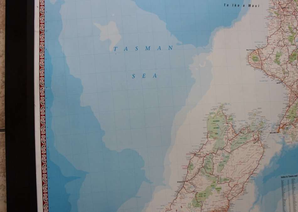 New Zealand / Aotearoa Large Supermap by Hema NZ,  Mounted & Framed No Glass