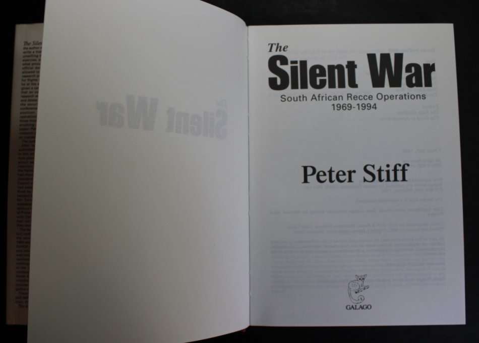 The Silent War by Peter Stiff Hardcover Book First Edition