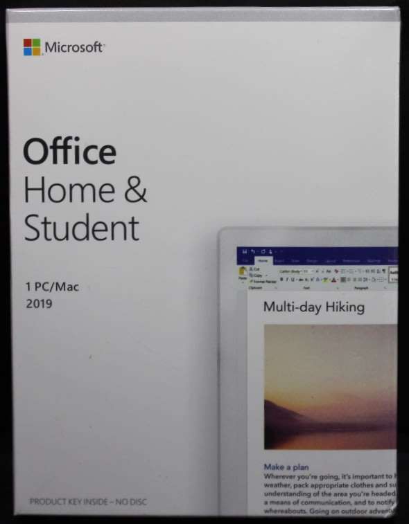 Microsoft Office Home and Student 2019 Medialess PC and Mac