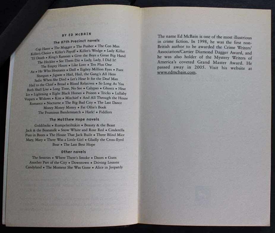 Ed McBain Alice In Jeopardy Softcover Book