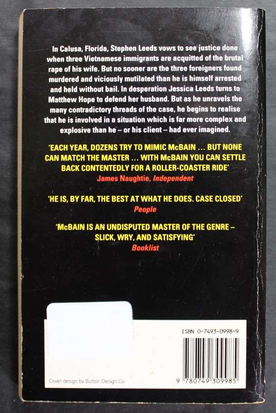 Ed McBain Three Blind Mice Softcover Book