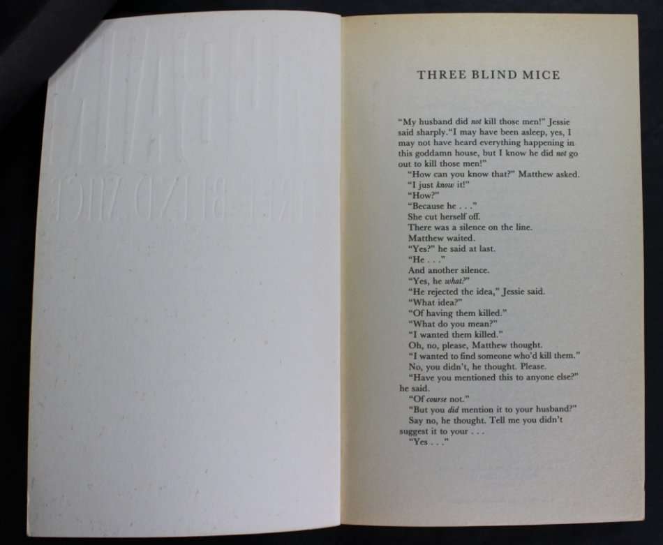 Ed McBain Three Blind Mice Softcover Book