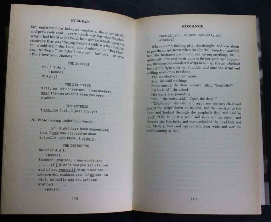 Ed McBain Romance an 87th Precint Novel Hardcover First Edition Book