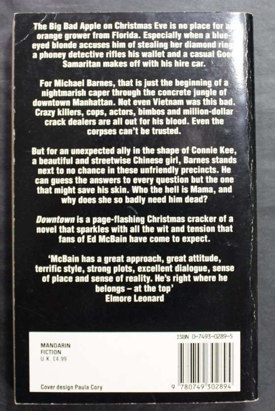 Ed McBain DownTown Softcover Book