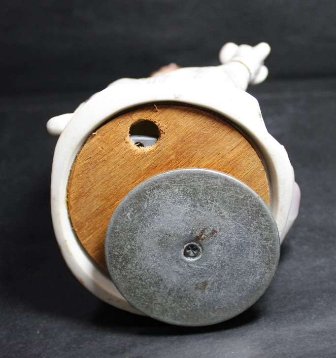 Figurine of Rotating Musical Crinoline Lady with Hound