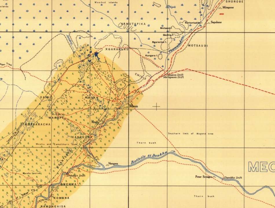 Caprivi Strip and Okavango Delta 1945 6 x Maps Digital Download