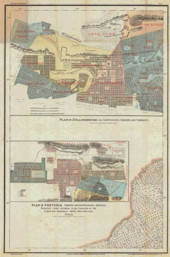 Jeppe`s Transvaal 1899 6 x Maps Digital Download