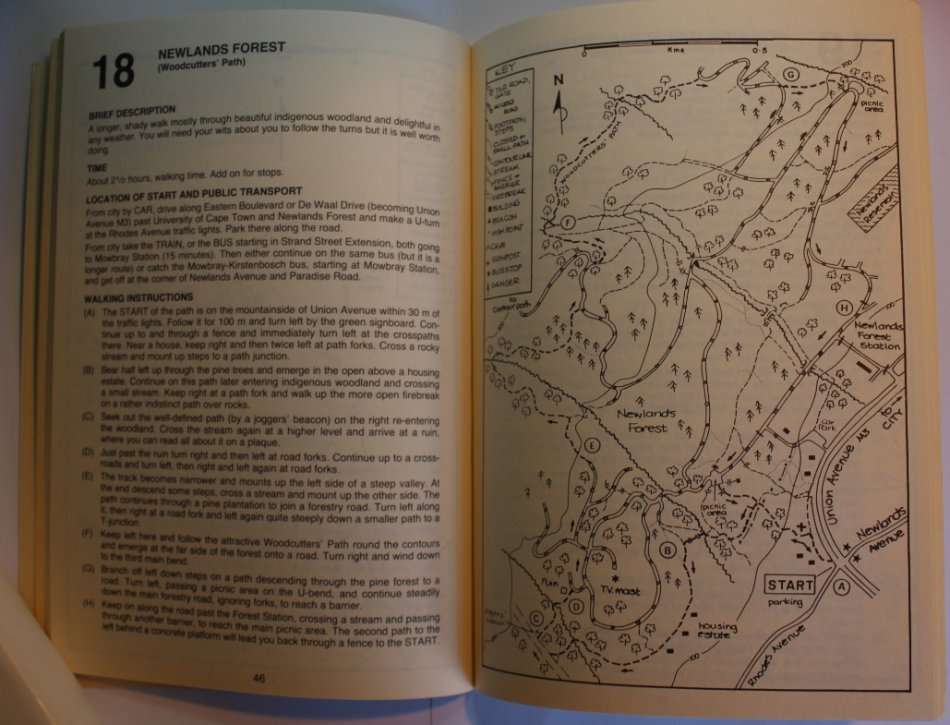 A Walking Guide for Table Mountain by Shirley Brossy Softcover Book 4th Ed 1991