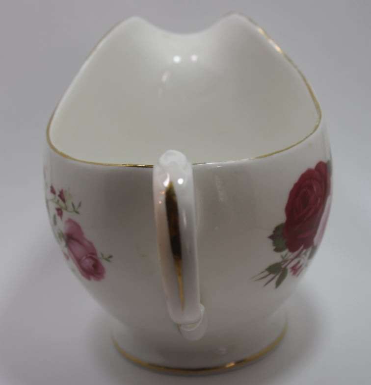 Queen Anne Fine Bone China Pink Rose Pattern Milk Jug