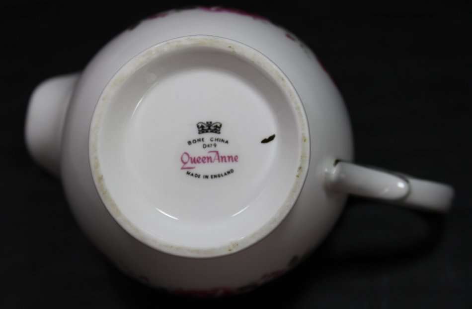 Queen Anne Fine Bone China Pink Rose Pattern Milk Jug