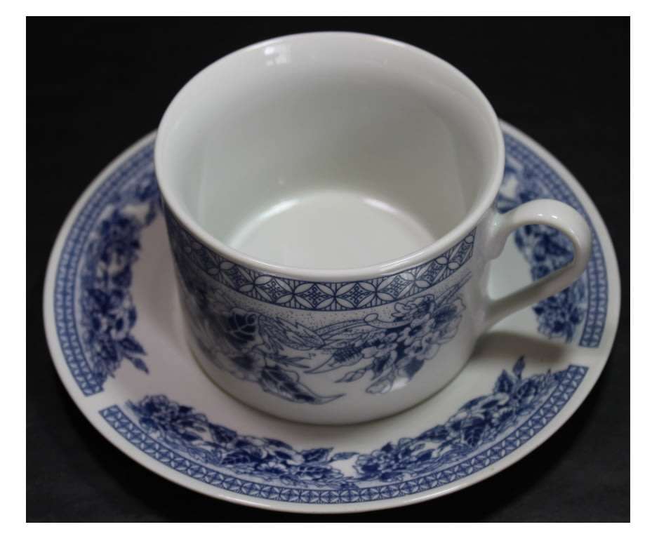 Blue England Tea Set 6 Cups & Saucers