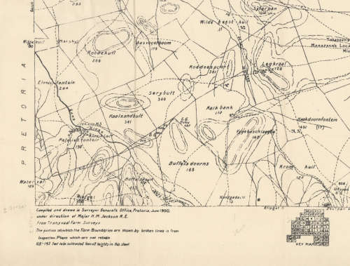 Major Jackson Series Vintage Maps of the Transvaal 1901 on 1 x 16GB USB