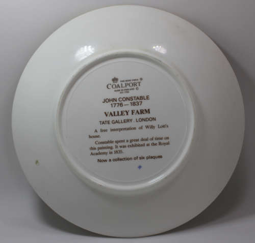 Valley Farm, A Decorative Wall Plate by Coalport, Painted by John Constable