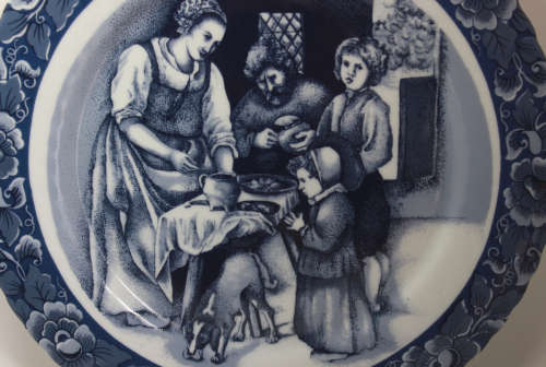 Oude Molen Delft Plate `Saying Grace`