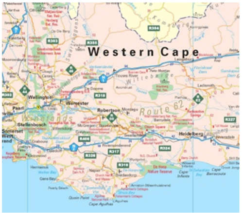 South Africa Provincial Wall Map In Tube