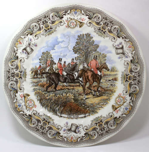 Vintage Decorative Plate by Churchill - Hunting Scenes by J F Herring `The Find.`
