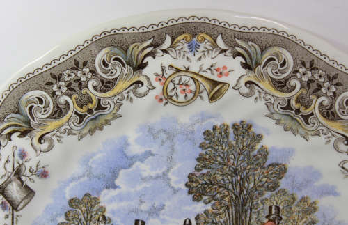 Vintage Decorative Plate by Churchill - Hunting Scenes by J F Herring `The Find.`