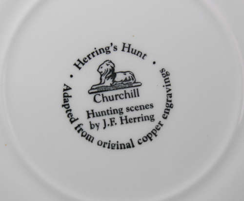 Vintage Decorative Plate by Churchill - Hunting Scenes by J F Herring `The Find.`