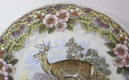 Vintage Decorative Plate by Churchill - Wildlife Scenes Series `Cervus Elaphus`