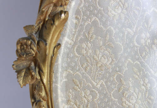 Antique French Empire Ormolu, Gilt Bronze Standing Picture Frame by PVMM Paris