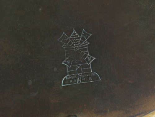 Antique French Empire Ormolu, Gilt Bronze Standing Picture Frame by PVMM Paris