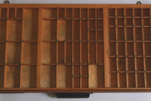 Original Hamilton Letterpress Big Printers Drawer 95 Division Printers Tray