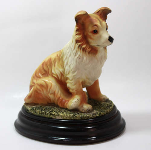 Border Collie Mounted on Solid Base Ornament by Border Fine Arts