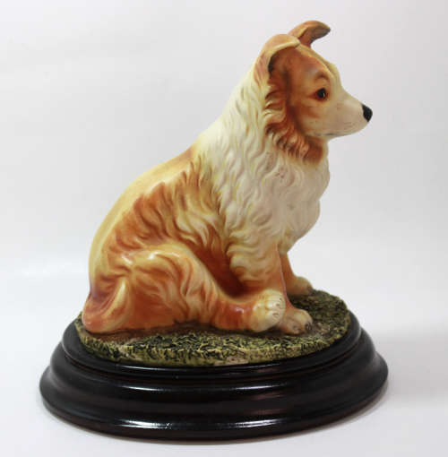 Border Collie Mounted on Solid Base Ornament by Border Fine Arts