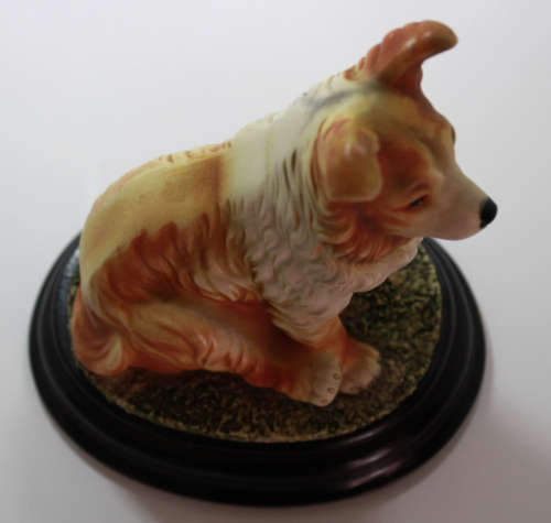 Border Collie Mounted on Solid Base Ornament by Border Fine Arts