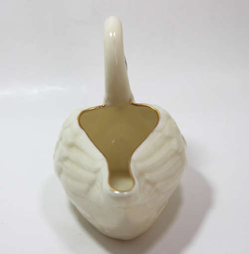 Vintage Belleek Swan Parian Figurine