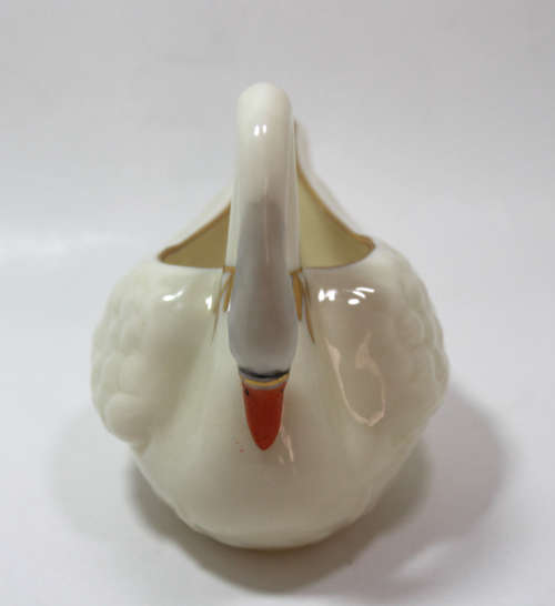 Vintage Belleek Swan Parian Figurine