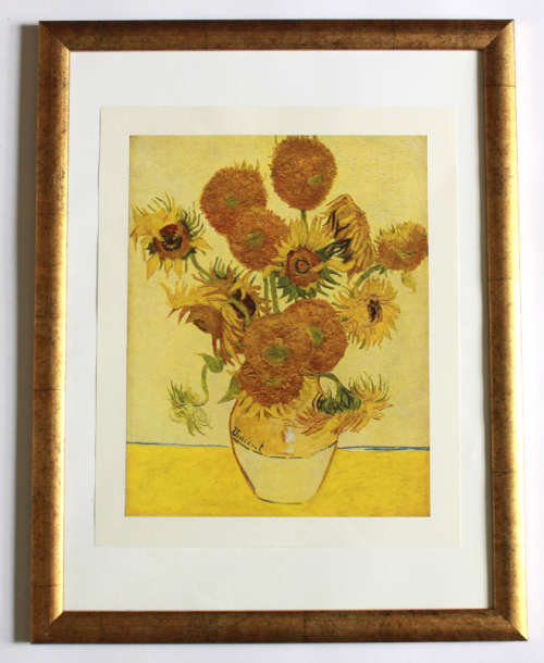 Vincent van Gogh Sunflowers Reproduction Print Framed