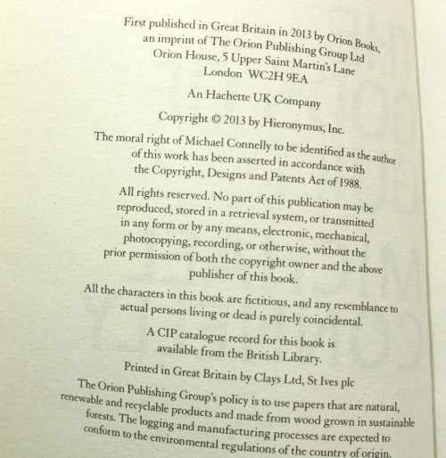 The Gods Of Guilt by Michael Connelly Softcover Book